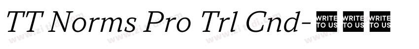 TT Norms Pro Trl Cnd字体转换 TT Norms Pro Trl Cnd字体转换